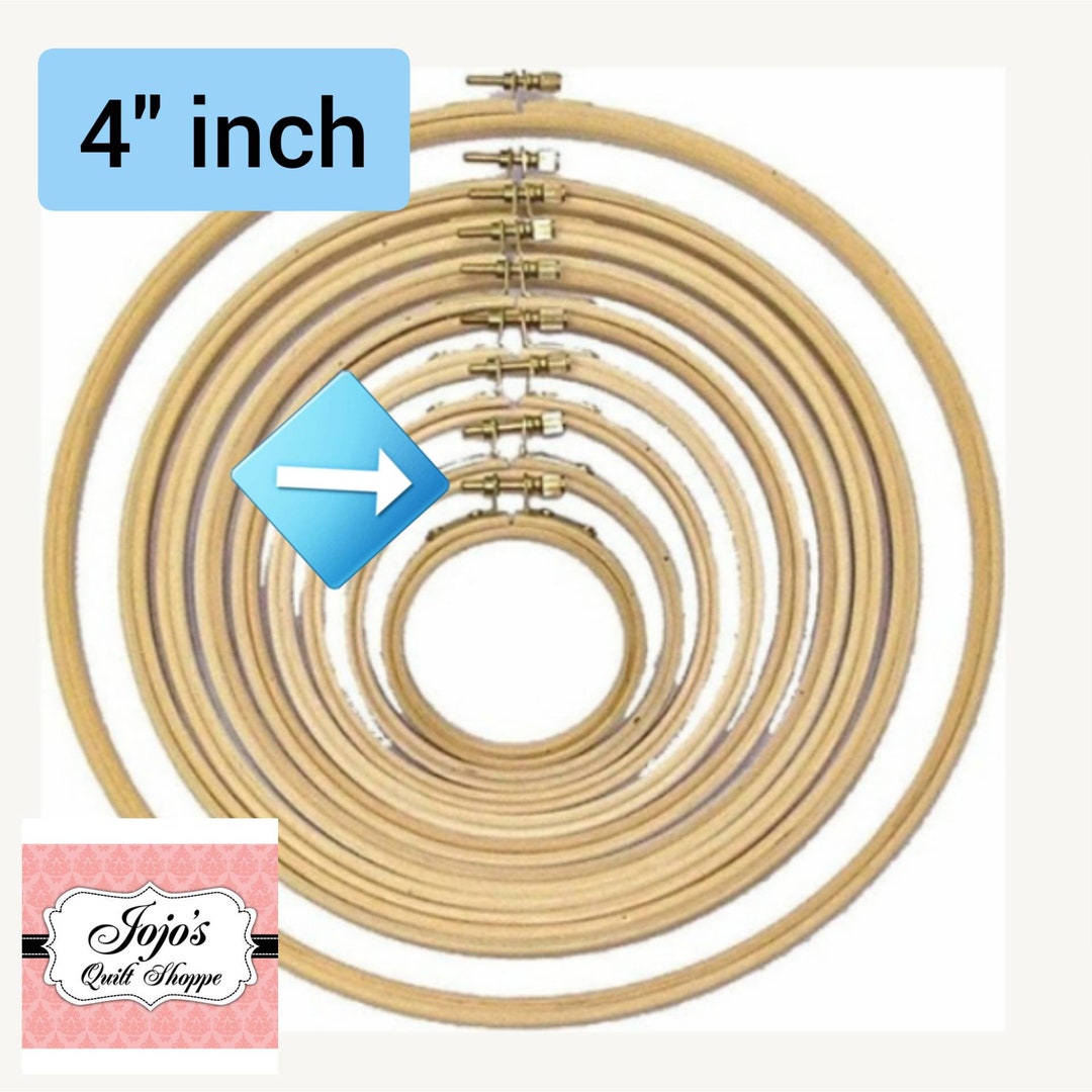 Embroidery/needlework Hoop 4 Inch by Colonial Needle, Round Edge Wooden