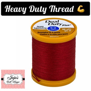 Coats and Clark Nähgarn {Bayberry Red} XP Heavy/Dual Duty Plus Jean & Topstitching(Cotton/Poly)Thread 60 Yards, 54 Meter S977 2820