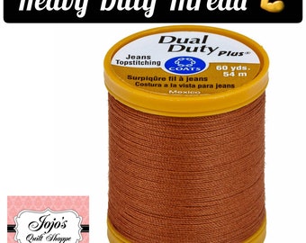 PreOrder Coats and Clark Sewing Thread {Red Clay} XP Heavy/Dual Duty Plus Jean&Topstitching (Cotton/Poly) Thread 60 Yards, 54metersS977 7810