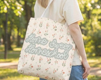 Homeschool Tote Bag Homeschool Mom Reusable Tote Bag for New Homeschool Mama Home Sweet Homeschool Bag Co Op Gift Mother's Day Gift Bag