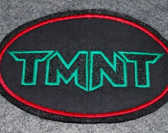 Custom Handmade TMNT Teenage Mutant Ninja Turtles Logo Emblem Embroidery Applique Sew On Patch