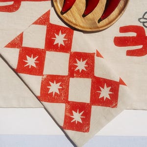 serviettes de table en lin. éperons en diamant sur flocons d'avoine. Imprimé à la main. sets de table. cadeau d'hôtesse. désert. ouest. cow-boy. cow-girl.