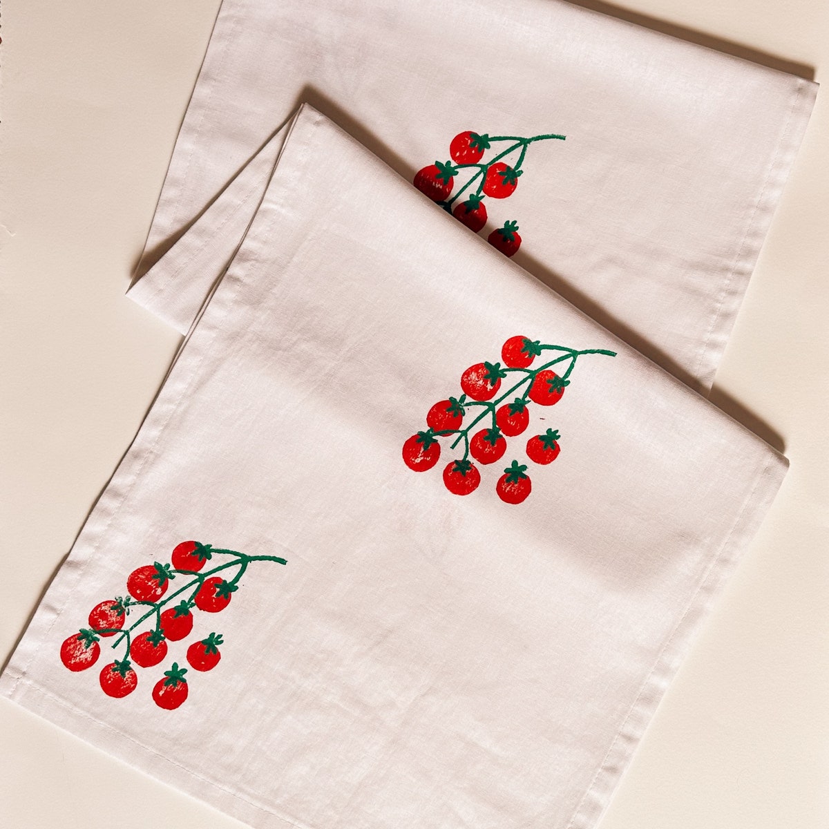 Hand Block Printed Table Runner. Tomatoes. Boho Decor. Linen Tablecloth. Gardener. Hostess and Housewarming Gift. - Etsy