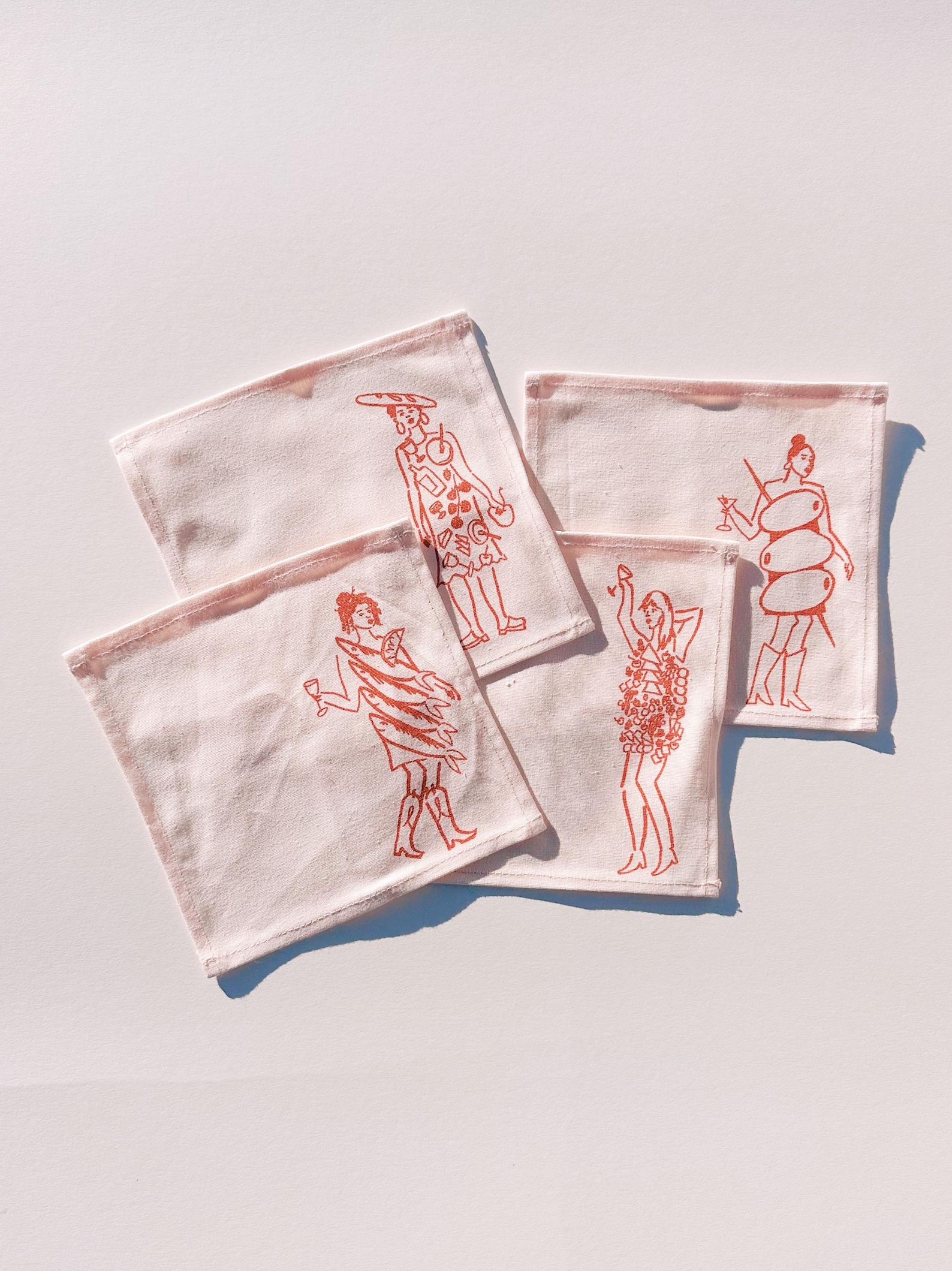 Cocktail Cloth Napkins - Set of 4