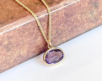 Homeofying Cross Wrapped Oval Crystal Faux Gemstones Pendant for Necklace DIY Craft Jewelry Making Gift Amethyst