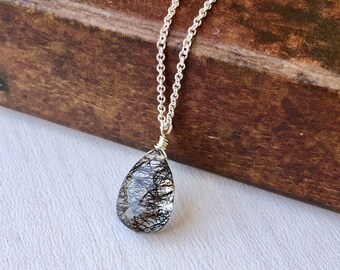 Layering necklace Quartz necklace Soulmate Gift Metaphysical jewelry Rutile Quartz Necklace Healing crystal necklace Crystal Jewelry
