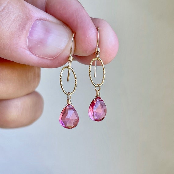 Faceted Swarovski Crystals Round October Tourmaline Pink Rhinestone | Esslinger