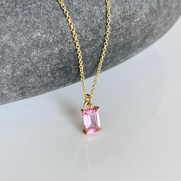 Hot Pink Necklace - Etsy