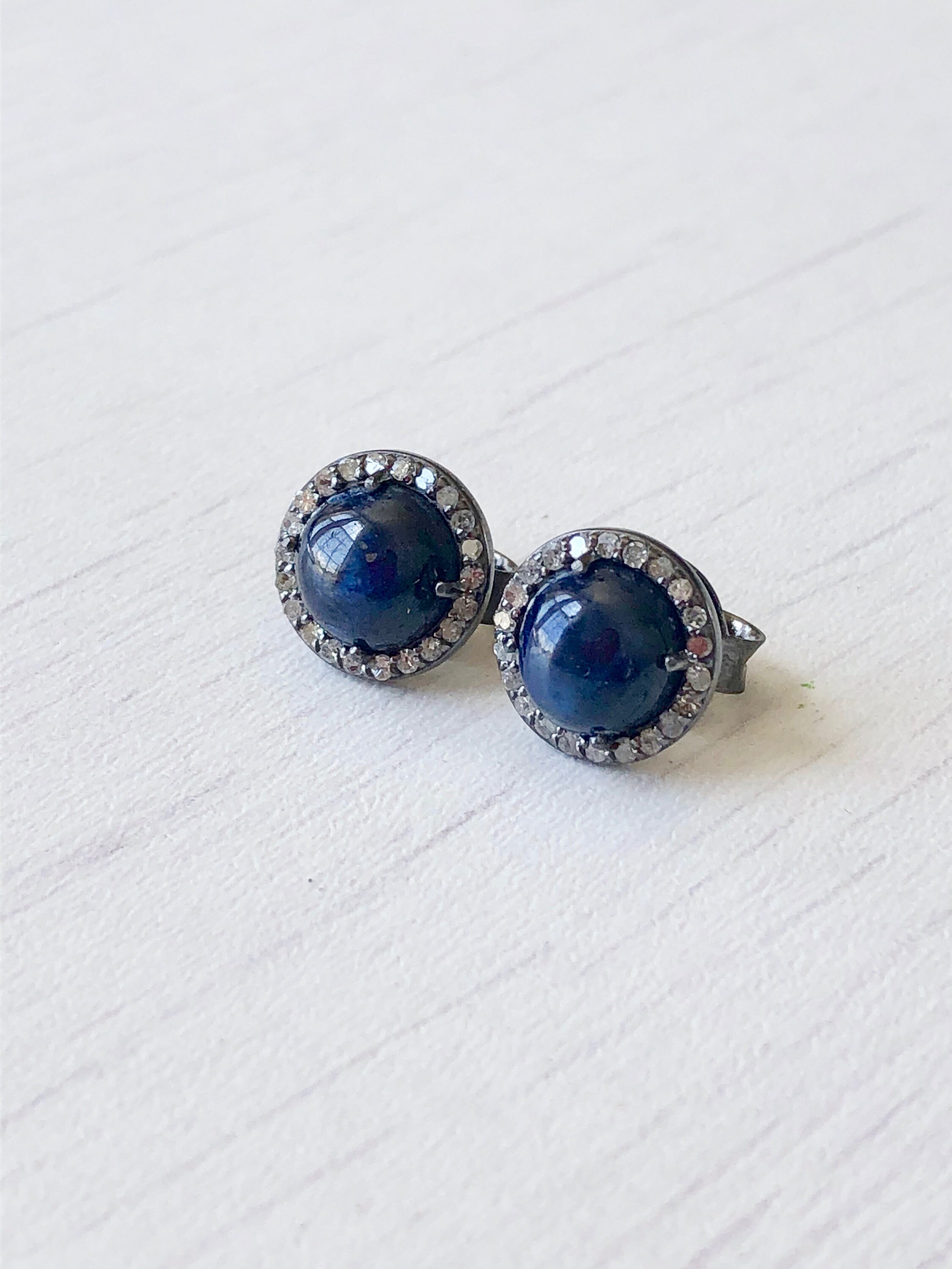star sapphire earrings