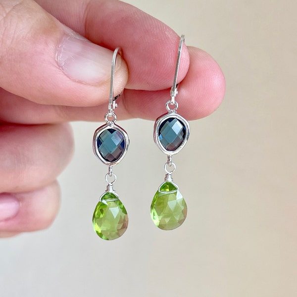 Blue and Lime Green - Etsy