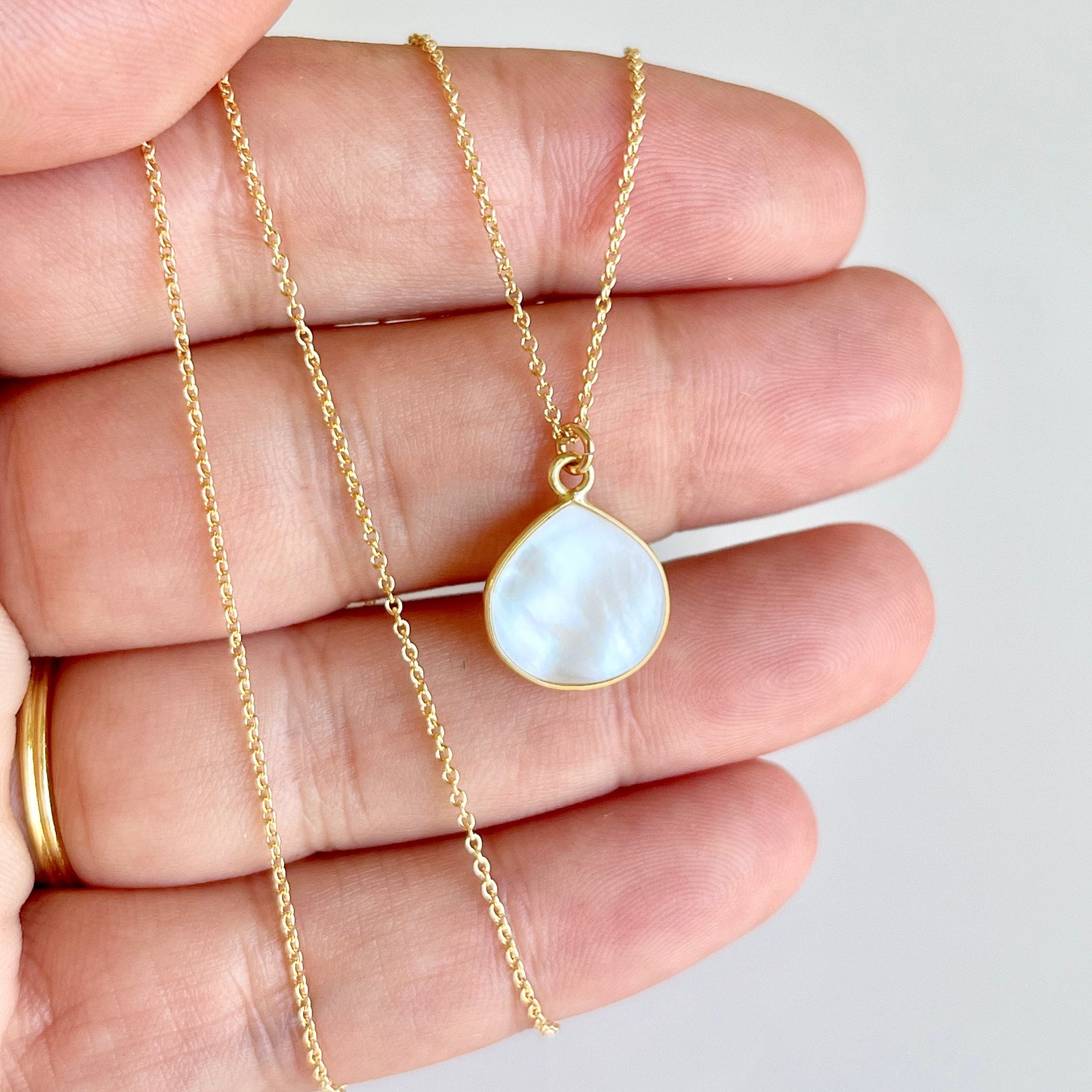 Pearl Necklace June Birthstone 