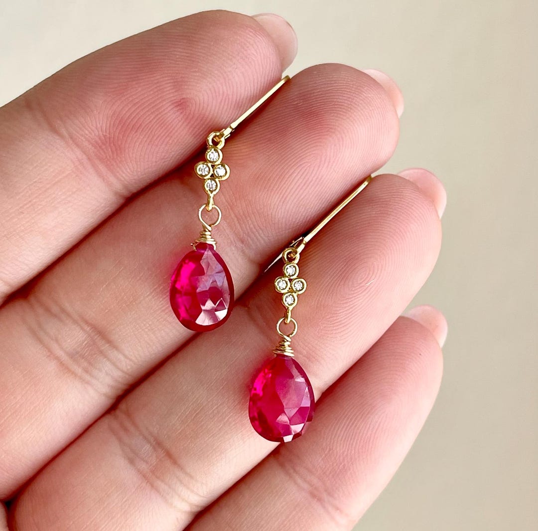 ピアス 14K Pink Gold Bright T One-Touch Earrings il_1080xN.6494523047_7m3p.jpg