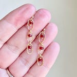 Ruby Dangle Earrings