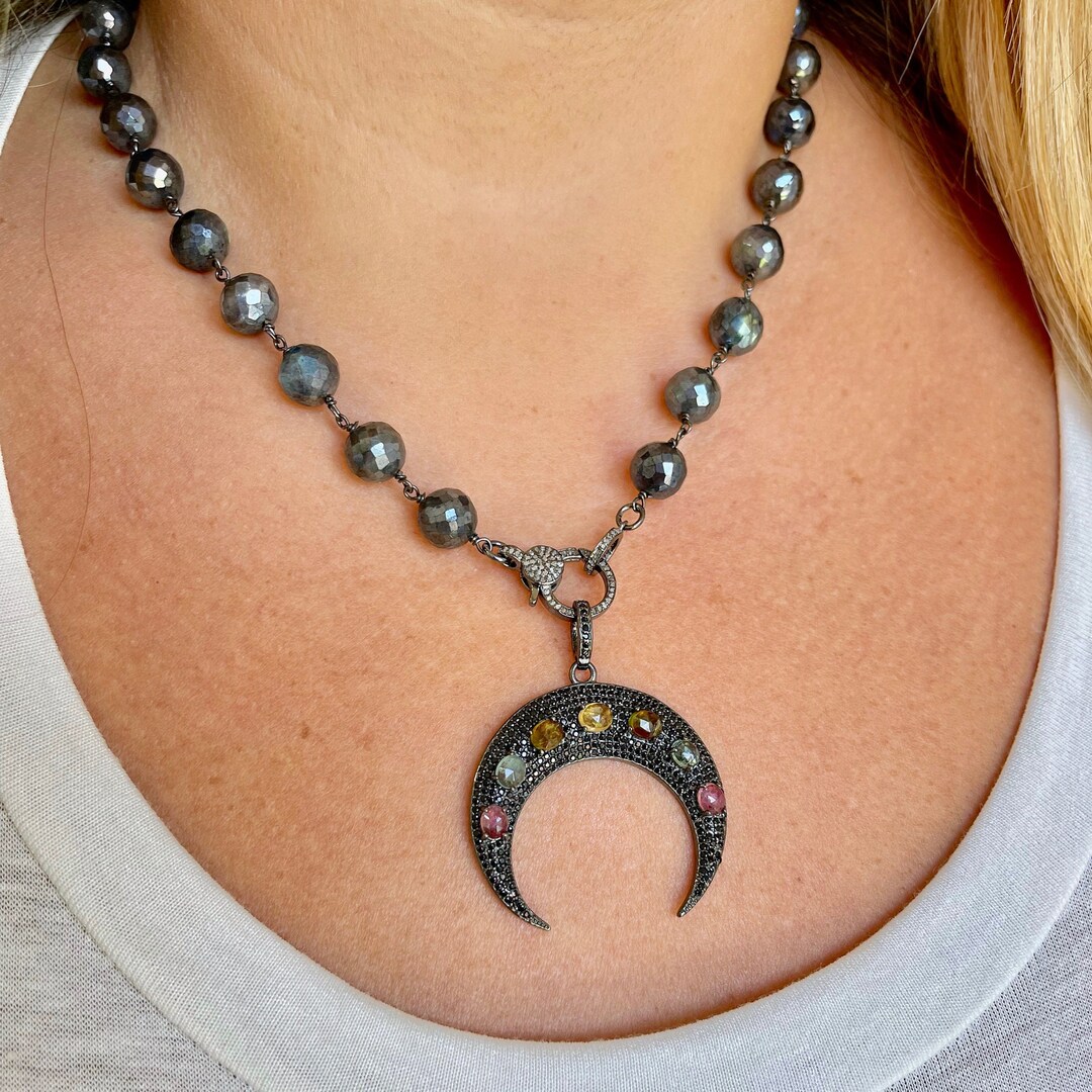 Black Tourmaline Pendant Wrapped In Copper - Foto 2