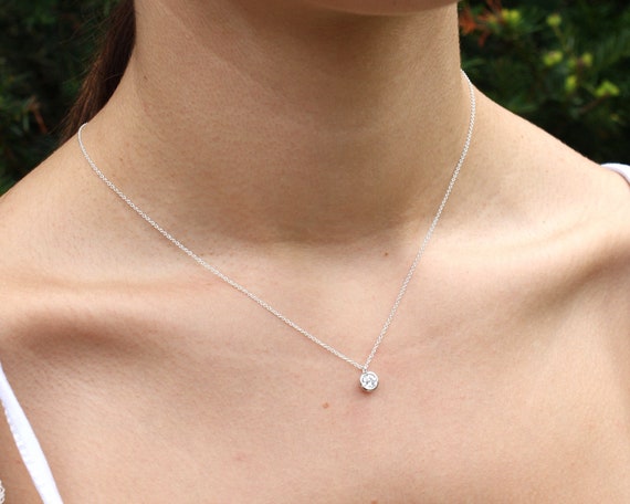 Necklace with hotsell april birthstone