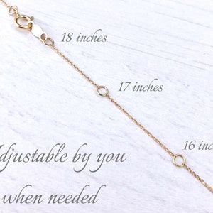 Peridot Necklace, Lime Green Peridot Pendant in Solid 14k Gold, August Birthstone, Peridot Jewelry Anniversary Gift, Birthday gift for her image 7
