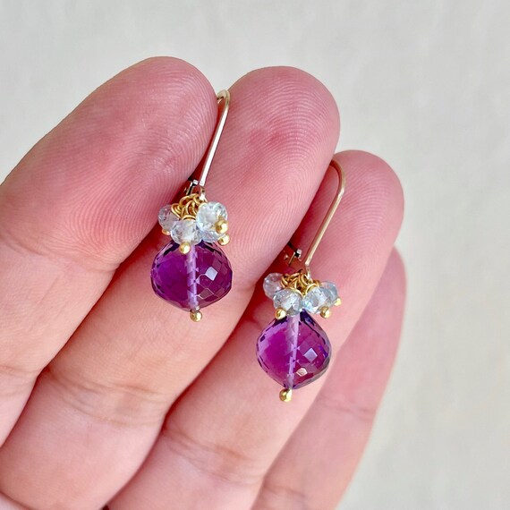 Aquamarine and hotsell amethyst jewelry
