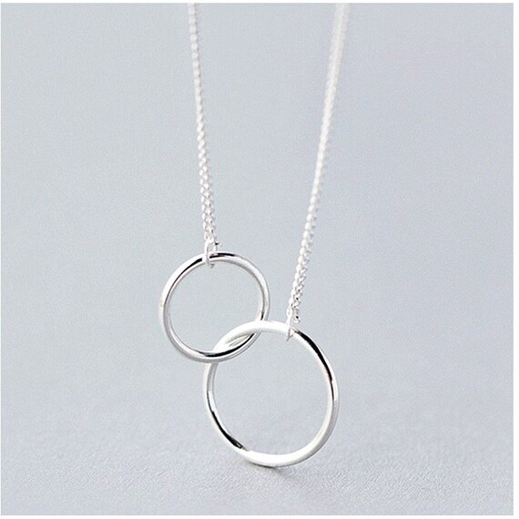 Mother daughter circle necklace discount