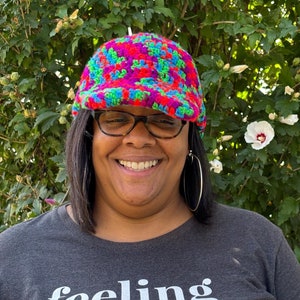 Print Crochet Baseball Cap