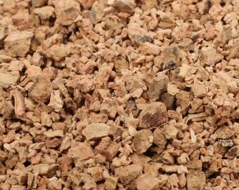 Tan Cork Chips - Imported from Germany  - 1oz or 1lb Bulk -  Terra Textures - 311-0054 - Landscape Model/Diorama/Fairy Garden/Craft