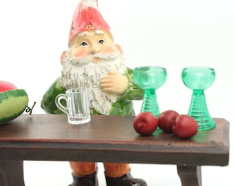 Set of Four Hand Painted German 800-2613 Railway Gnomes 1/" Mini Elf/'s