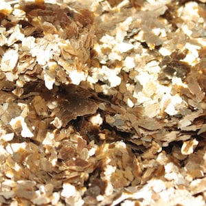 Small Natural Mica Flakes Gold Art Glitter | Cardmaking | Scrapbooking | Mixed Media Project | Nail Art Decal - 311-4331