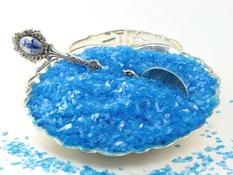 Super Shard Glitter | Genomskinligt blått konstglitter | Korttillverkning | Scrapbooking | Hantverksprojekt | Nageldekal - SSG-Blå bild 4