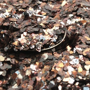 Natural Mica Flakes Brown Art Glitter | Cardmaking | Scrapbooking | Mixed Media Project | Nail Art Decal - 311-4348