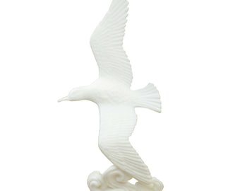 手描きの陶器製カモメの置物：海岸の鳥の装飾セット - Etsy 日本