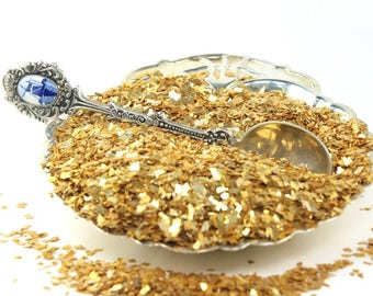 Super Shard Glitter | Gold Art Glitter | Cardmaking | Scrapbooking | Mixed Media Project | Nail Art Decal - SSG-Gold