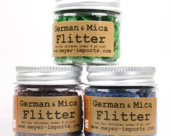 German And Mica Flakes Set | Cardmaking | Art Glitter | Scrapbooking |  Nail Art Decal | Mixed Media Project- 311-M-0701