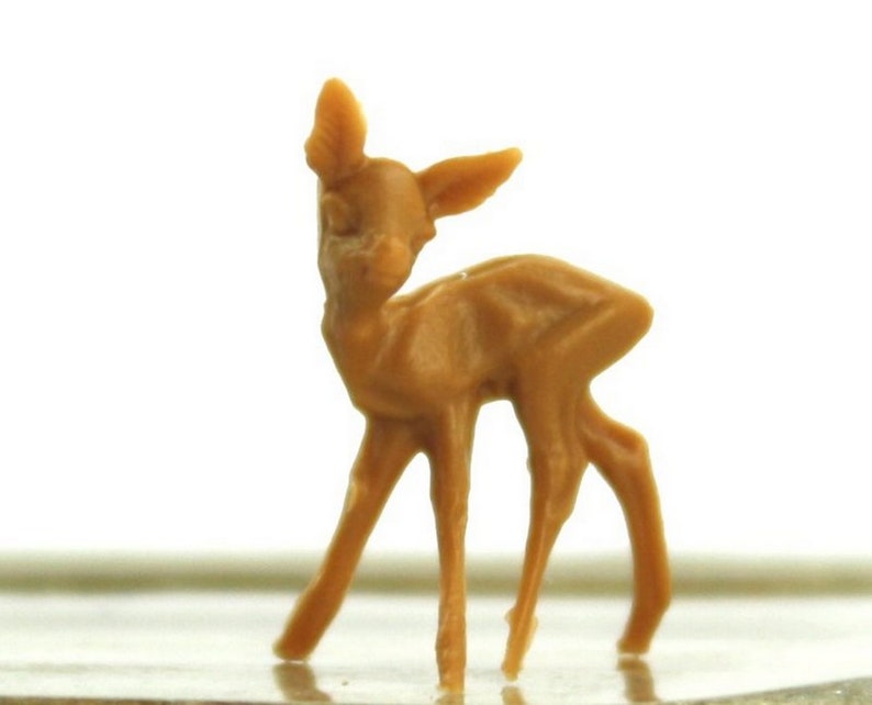 Cute Tiny Deer Miniature Set of 10 Pcs Fairy Garden Decor Gnome Home Decor Deer Figurine 1/2 Tall 203-1005 image 10
