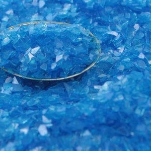Super Shard Glitter | Genomskinligt blått konstglitter | Korttillverkning | Scrapbooking | Hantverksprojekt | Nageldekal - SSG-Blå bild 2