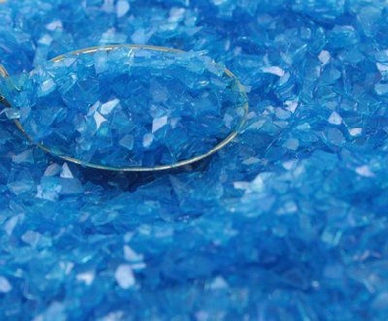 Super Shard Glitter | Genomskinligt blått konstglitter | Korttillverkning | Scrapbooking | Hantverksprojekt | Nageldekal - SSG-Blå bild 2