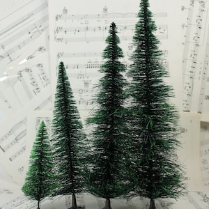 5 Inch Bottle Brush Tree Miniature Set of 1 | Miniature Dollhouse Mini Tree | Fairy Garden Decor | Craft Project 218-082