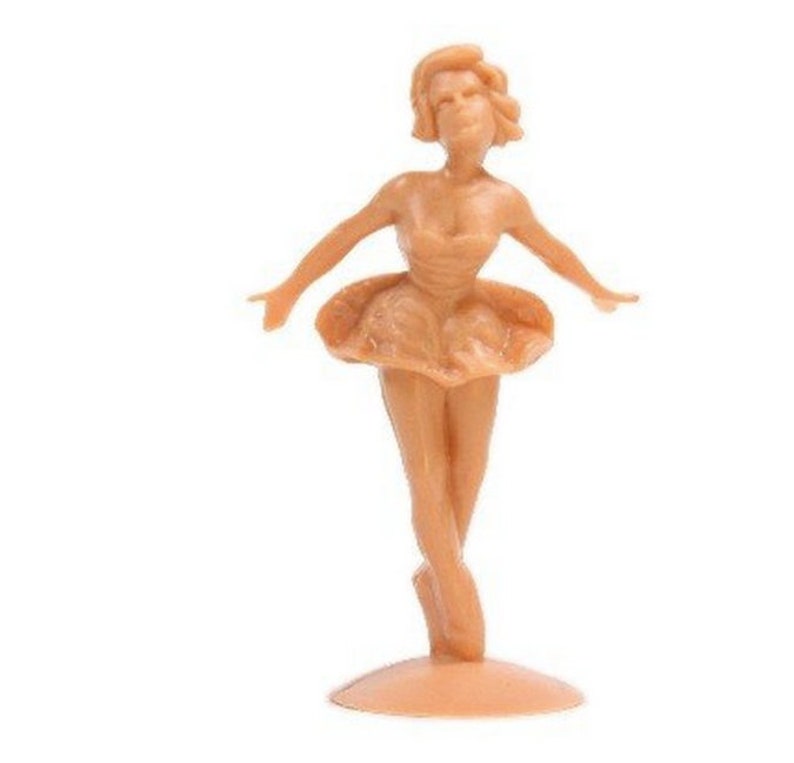 Dancing Small Plastic Ballerina 1 1/2 Tall Set of 3 Etsy