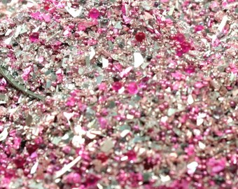 Vintage Rose Glitter Medley | Pink German Glass Glitter | Cardmaking | Scrapbooking | Resin Art | Nail Art - 311-BD-15