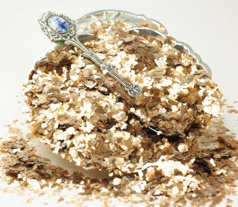 Gold Small Flake Mica Flakes art glitter craft glitter Etsy