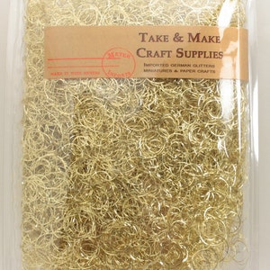 Gold Guilding - Curly German Lametta Floral Arranging Christmas ...