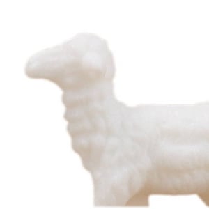 Miniature Sheep Lambs Large Set Of 6 | Great Dollhouse Miniatures | Craft Project | Farm Animals Figurines - 201-150-4