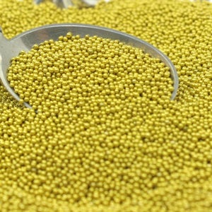 Or - Perles déco en verre - Pot de 2 oz - Perles de bijoux, perles d&#39;art, perles de scrapbooking, perles d&#39;or - 311-3008