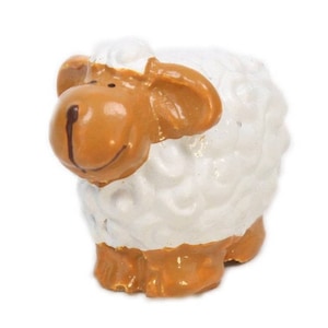Sheep Lambs Miniature Set Of 3 | Vintage Animals Figure | Craft Project | Animals Miniature For Dollhouse - 205-0292