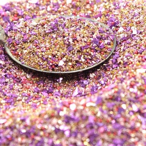 Golden Raspberry Glitter Medley | German Glass Glitter | Cardmaking | Scrapbooking | Resin Art | Nail Art - 311-BD-25