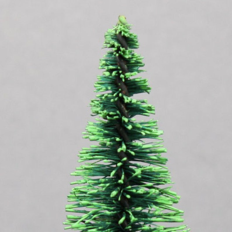 Bottle Brush Trees Miniature Set of 4 Great For Model Railway Dollhouse Diorama Fairy Garden Decor 218-0256 image 2