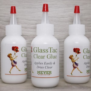 Glass-Tac Clear - Glass Glitter Glue - 2oz Bottle (310-0001)