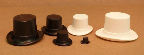 Top Hat Tiny Black Set of 6 203-3-153M 