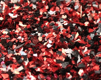 Dark Fusion Glass Glitter | Red German Glass Glitter | Cardmaking | Scrapbooking | Resin Art | Nail Art - DF40-Red