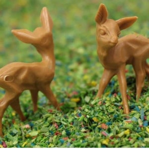 Cute Tiny Deer Miniature Set of 10 Pcs Fairy Garden Decor Gnome Home Decor Deer Figurine 1/2 Tall 203-1005 image 7