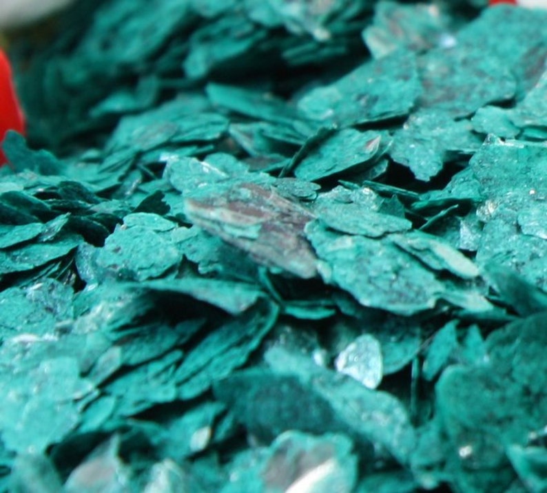 Turquoise Natural Mica Flakes Art Glitter Craft Glitter Etsy