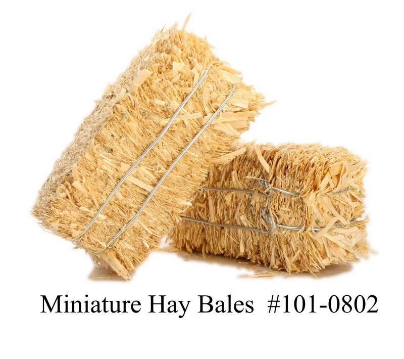 Hohopeti 12 Mini Bales De Foin Décoratives – Assortiment Pour Maison De Poupée, Ferme, Jardin, Scène DIY – Bois 3 Cm